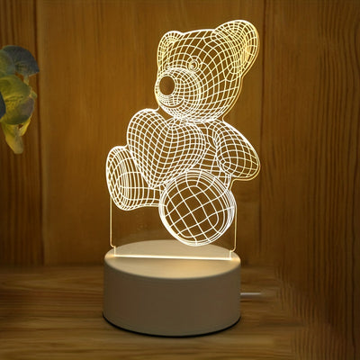 3D LED Medo Lampica