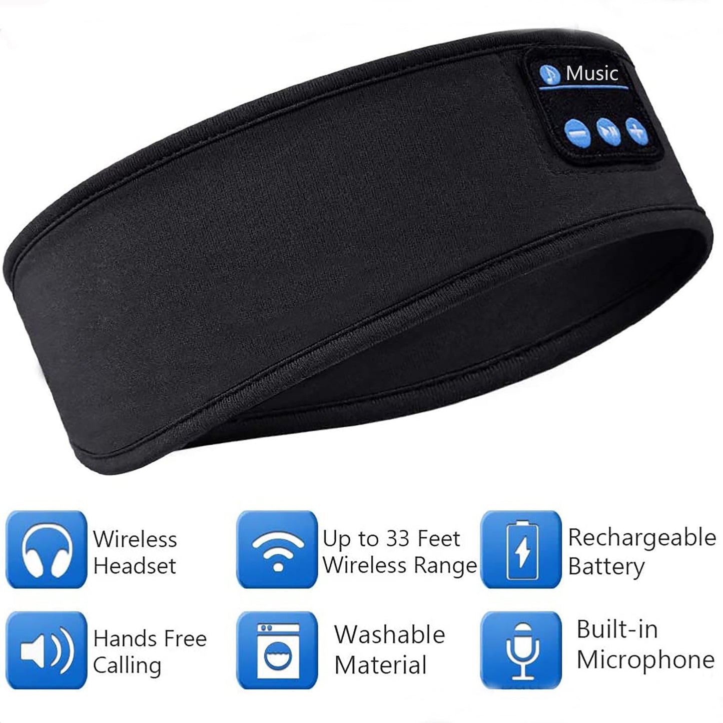 Bluetooth traka za glavu sa zvucnicima