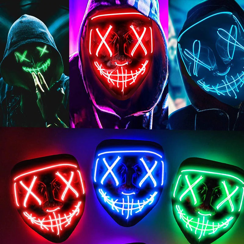 Anonymous Neon Led Maska - Balkan Express